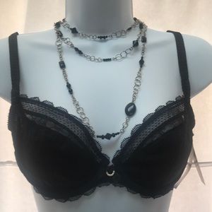 Beautiful black lace Chantelle bra